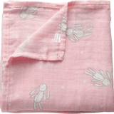 Ali + Oli Muslin Swaddle Blanket Rag Doll Bunny