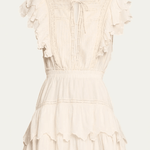 LoveShackFancy Darryl Dress Antique White