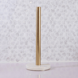 White Marble Paper Towel Holder