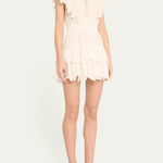 LoveShackFancy Darryl Dress Antique White