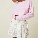 LoveShackFancy Ruffle Mini Skirt Berry Medley
