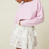 LoveShackFancy Ruffle Mini Skirt Berry Medley