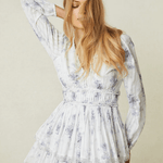 LoveShackFancy Finch Dress Misty Sea