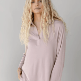 Cozy Earth Bamboo Long Sleeve Polo