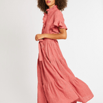 MILLE Victoria Eyelet Dress Rosewood