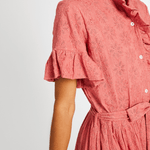 MILLE Victoria Eyelet Dress Rosewood