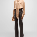 FRAME Femme Tie Neck Blouse