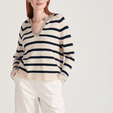 Jumper 1234 Stripe Open Collar
