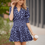 STS Smocked Waist Ruffle Dress