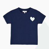 Kerri Rosenthal Suke Contrast Heart Tee Indigo