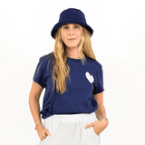 Kerri Rosenthal Suke Contrast Heart Tee Indigo