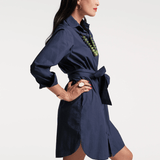 Frances Valentine Perfect Shirtdress Navy