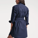 Frances Valentine Perfect Shirtdress Navy