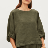 Velvet Cass Linen Top Tootsie