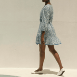Velvet Kenley Dress Blue Mosaic