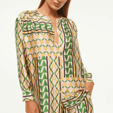 MISA LA Teodora Top Limoncello Satin