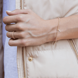 E Newton Respect Gold Charm Bracelet