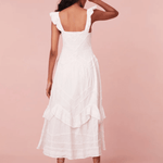 LoveShackFancy Brin Dress White
