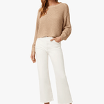 The Blake Wide Leg Crop Ecru