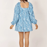 Girl and The Sun Daphne Mini Dress Ocean Print