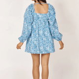 Girl and The Sun Daphne Mini Dress Ocean Print