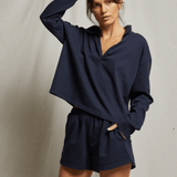 perfectwhitetee Liz Jersey Short Navy