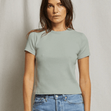 perfectwhitetee Katz Ribbed T-Shirt Paris Rain