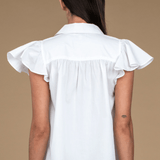 Elizabeth James Val Top White