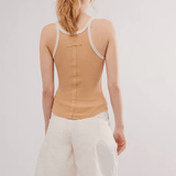 Free People Only 1 Ringer Tank Iced Coffee