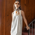 Lilla P Side Button Canvas Dress