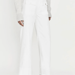 FRAME 70's Patch Pocket Crop Straight White