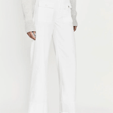 FRAME 70's Patch Pocket Crop Straight White