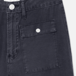 FRAME 70's Patch Pocket Crop Straight Navy