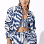 Lusana Sun Poplin Shirt Blair Stripe
