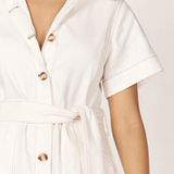 Girl and The Sun Nicole Midi Dress Ivory