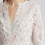LoveShackFancy Clovis Dress Carmine Roses