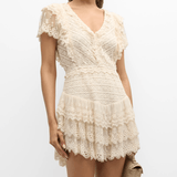 LoveShackFancy Cerilo Dress Cream