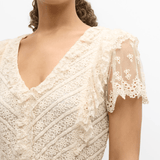 LoveShackFancy Cerilo Dress Cream