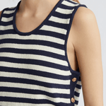 FRAME Mariner Sweater Tank Navy