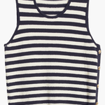 FRAME Mariner Sweater Tank Navy