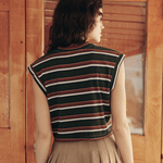 The Great. Square Tee Boardwalk Stripe