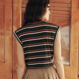 The Great. Square Tee Boardwalk Stripe
