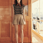 The Great. Square Tee Boardwalk Stripe