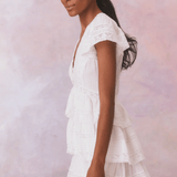 LoveShackFancy Binselle Dress True White