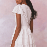 LoveShackFancy Binselle Dress True White