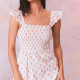 LoveShackFancy Guinevere Dress Cerise Pink