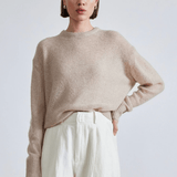 Apiece Apart Tissue Weight Sweater Sand