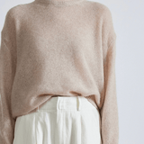 Apiece Apart Tissue Weight Sweater Sand