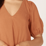 Girl and The Sun Isadora Mini Dress Hazelnut