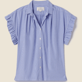 Birds of Paradis Marianne B Shirt Blue & White Stripe